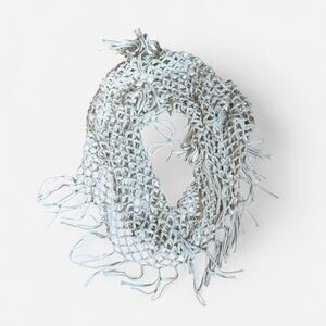 Elegant Light Blue and Gray Women's Scarf